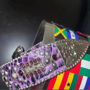 bb Simons | Accessories | Purple Trojan Bb Belt | Poshmark display picture 2